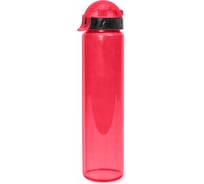 Бутылка для воды и напитков WOWBOTTLES с трубочкой и шнурком,  500 мл, красная 12 шт КК0373