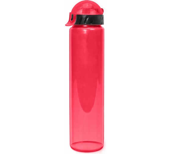 Бутылка для воды и напитков WOWBOTTLES с трубочкой и шнурком,  500 мл, красный КК0373