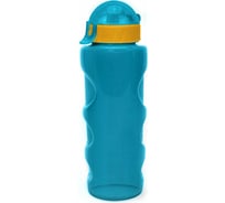 Бутылка для воды и напитков WOWBOTTLES с трубочкой и шнурком, 500 мл, сине-зеленый КК0366