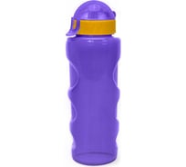 Бутылка для воды и напитков WOWBOTTLES с трубочкой и шнурком, 500 мл, фиолетовый КК0368