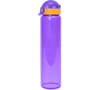 Бутылка для воды и напитков WOWBOTTLES с трубочкой и шнурком, 500 мл, фиолетовый КК0374