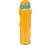 Бутылка для воды и напитков WOWBOTTLES с трубочкой со шнурком, 700 мл, прозрачно-оранжевый КК0369
