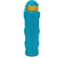 Бутылка для воды и напитков WOWBOTTLES с трубочкой и шнурком, 700 мл, сине-зеленый КК0370