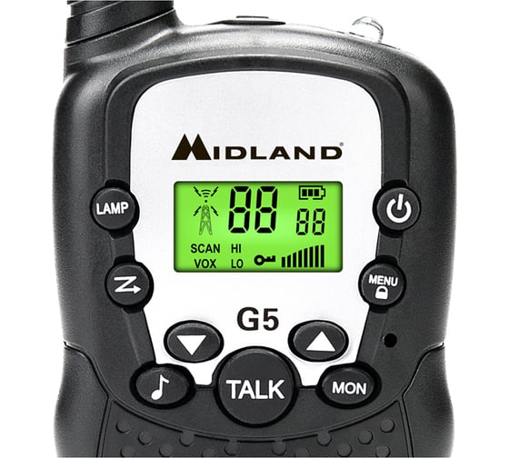 Комплект радиостанций MIDLAND G5 black 2 шт. С1357
