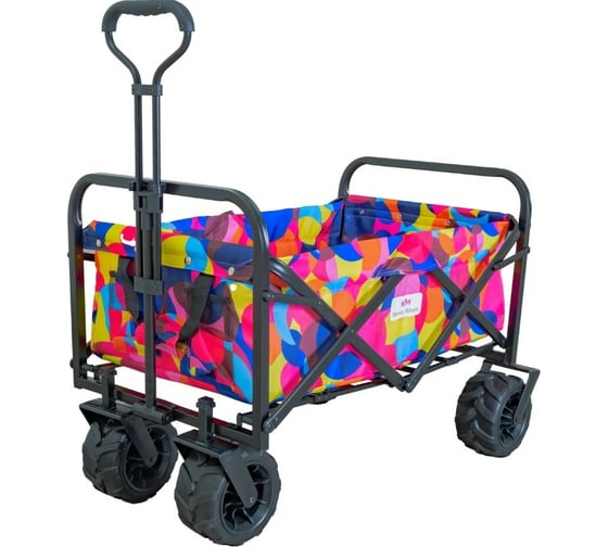 Складная тележка для кемпинга, отдыха на природе, туризма Monkey Wheels разноцветная MW-90S2 1