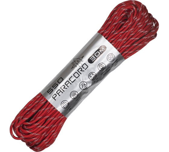 Паракорд CORD 550 nylon 30м световозвращающий red 3lgoIG4BiDuETMLuFN4nZ1 1