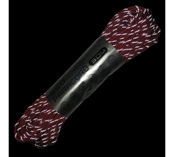 Паракорд CORD 550 nylon 30м световозвращающий red 3lgoIG4BiDuETMLuFN4nZ1