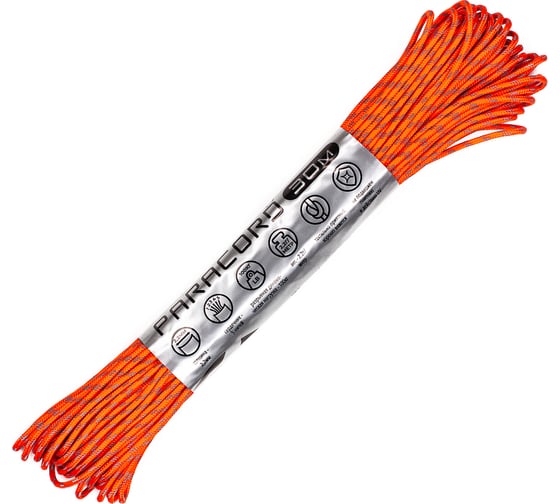 Паракорд CORD 275 мини nylon 30м световозвращающий neon orange d9YVgfeEjXiPPd4JTL1bq2