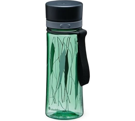 Бутылка для воды ALADDIN Aveo 0.35L, зеленая с орнаментом 10-01101-113 1