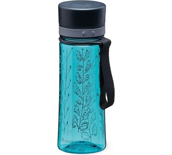 Бутылка для воды ALADDIN Aveo 0.35L, голубая с орнаментом 10-01101-112
