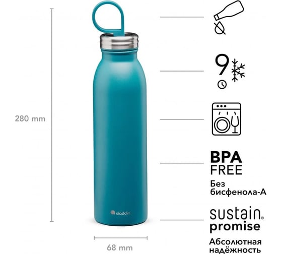Бутылка ALADDIN  Chilled 0.55L Голубая 10-09425-004