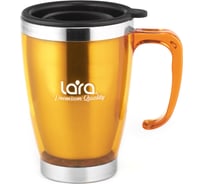 Термокружка Lara 400 мл, высота 12.8 см, диаметр 8,7 см, двойные стенки, пластик LR04-38