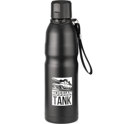 Термос Lara черный, 750 мл, матовый, ремешок для переноски LR04-22