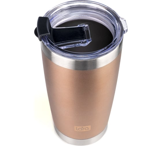 Термокружка Lara 560 мл, двойные стенки, вакуум, сталь LR04-25 Rose Gold