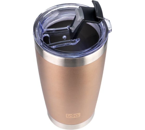 Термокружка Lara 560 мл, двойные стенки, вакуум, сталь LR04-25 Rose Gold