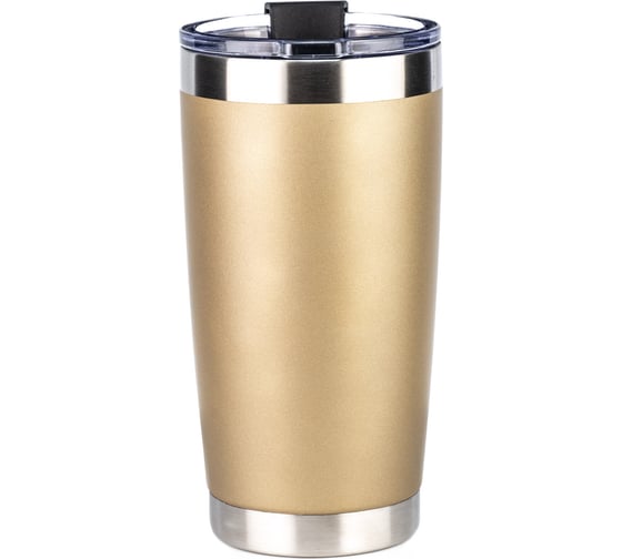 Термокружка Lara 560 мл, двойные стенки, вакуум, сталь LR04-25 Gold