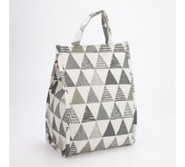 Термо-сумка Сималенд Треугольник 26х15х35, серо/белая 7081467