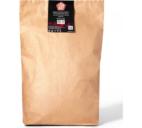 Древесно-угольные брикеты для гриля, мангала, шашлыка и барбекю ГлавЖар 10 кг 00000001950