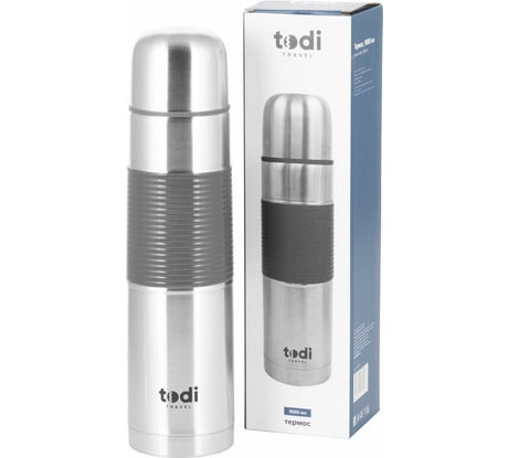 Термос TODI Travel нержавеющая сталь, 1000 мл, серый 700-216 806937512321