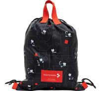 Рюкзак-мешок ROUTEMARK ox420 Коты и порядок в черном Артемия Лебедева Koti-ruczack