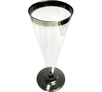 Одноразовый прозрачный бокал для шампанского ООО Комус ВИНТАЖ, 150мл, ПС, 6шт 952692