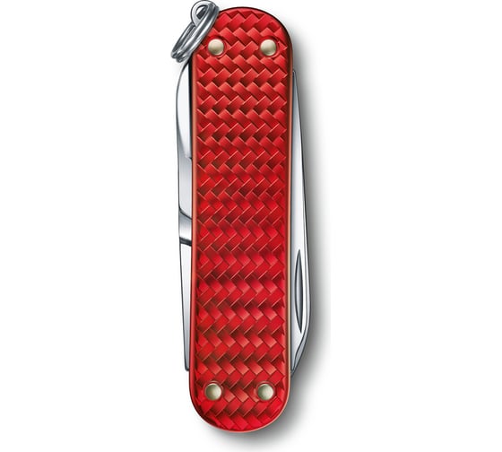 Нож-брелок Victorinox Classic SD Precious Alox Iconic Red, 58 мм, 5 функций, красный 0.6221.401G