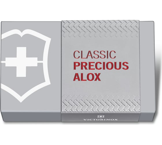 Нож-брелок Victorinox Classic SD Precious Alox Iconic Red, 58 мм, 5 функций, красный 0.6221.401G