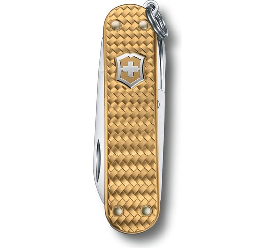 Нож-брелок Victorinox Classic SD Precious Alox Brass Gold 0.6221.408G