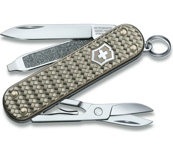 Нож-брелок Victorinox Classic SD Precious Alox Infinite Grey 0.6221.4031G