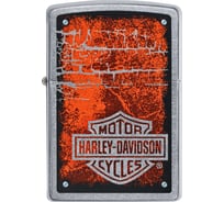 Зажигалка Zippo Harley-Davidson с покрытием Street Chrome, 38x13x57 мм 49658