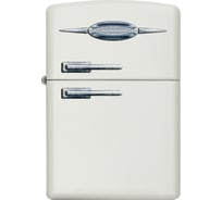 Зажигалка Zippo Retro Fridge Design с покрытием White Matte, 38x13x57 мм 49636