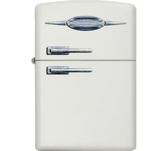 Зажигалка Zippo Retro Fridge Design с покрытием White Matte, 38x13x57 мм 49636