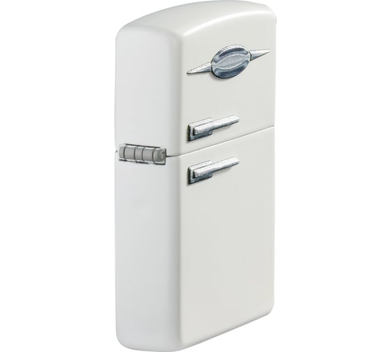 Зажигалка Zippo Retro Fridge Design с покрытием White Matte, 38x13x57 мм 49636
