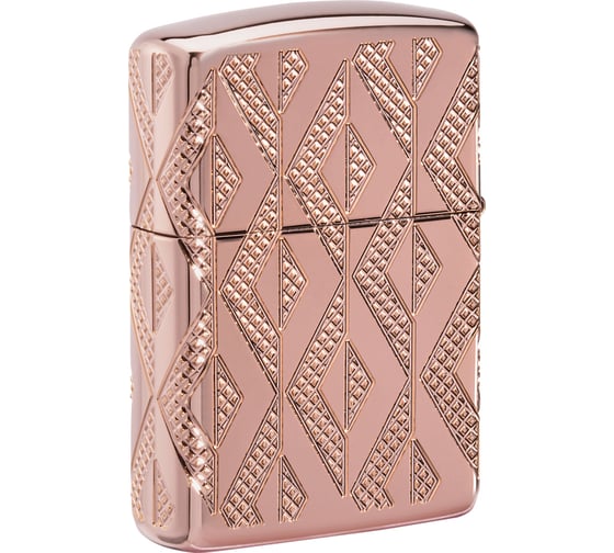 Зажигалка Zippo Armor Geometric с покрытием Rose Gold, 38x13x57 мм 49702