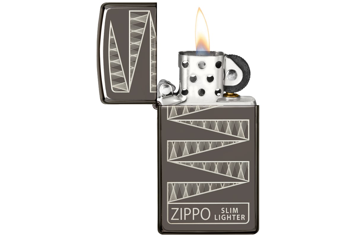 Зажигалка Zippo 65th Anniversary Slim с покрытием Black Ice 49709