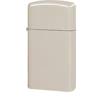 Зажигалка Zippo Slim с покрытием Flat Sand, латунь/сталь, бежевая, матовая, 29x10x60 мм 49528