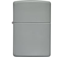 Зажигалка Zippo Classic с покрытием Flat Grey, латунь/сталь, серая, матовая, 38x13x57 мм 49452