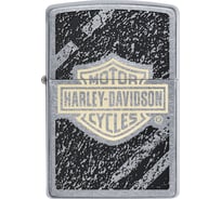 Зажигалка Zippo Harley-Davidson с покрытием Street Chrome, 38x13x57 мм 49656