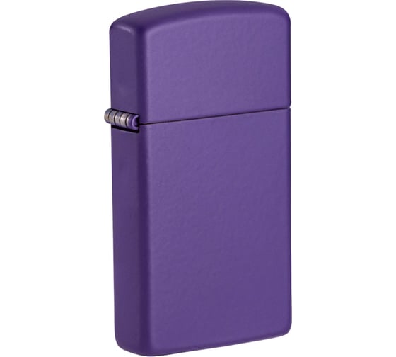 Зажигалка Zippo Slim с покрытием Purple Matte, латунь/сталь, фиолетовая, матовая, 29x10x60 мм 1637
