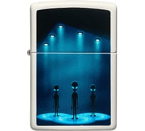 Зажигалка Zippo Aliens Design с покрытием Glow In The Dark Green, 38x13x57 мм 49487