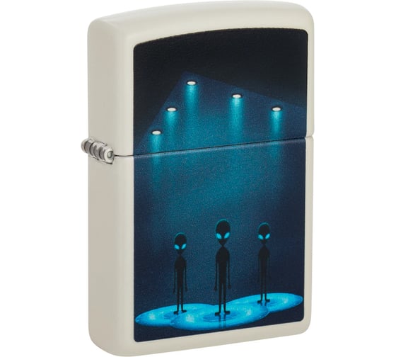 Зажигалка Zippo Aliens Design с покрытием Glow In The Dark Green, 38x13x57 мм 49487
