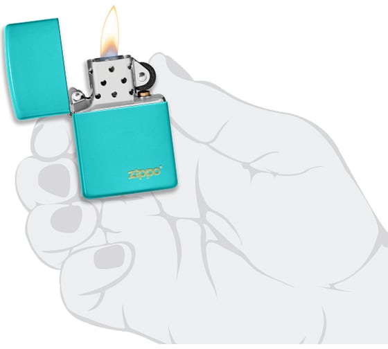 Зажигалка Zippo Classic с покрытием Flat Turquoise 49454ZL