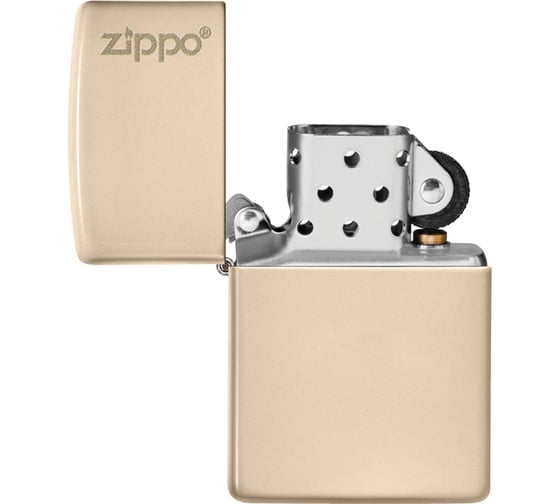 Зажигалка Zippo Classic с покрытием Flat Sand, латунь/сталь, бежевая, матовая, 38x13x57 мм 49453ZL