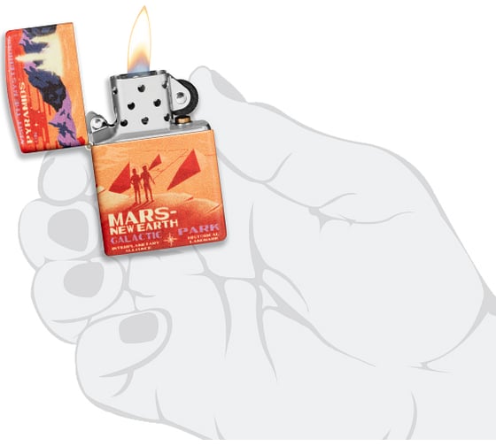 Зажигалка Zippo Mars Design с покрытием 540 Matte 49634