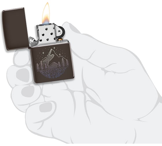 Зажигалка Zippo Mountain Design 38x13x57 мм 49633