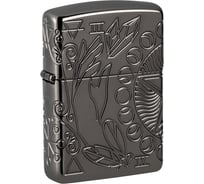 Зажигалка Zippo Armor Wicca Design с покрытием Black Ice, латунь/сталь, чёрная, 38x13x57 мм 49689 20428246