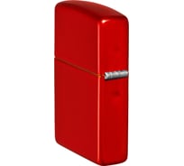 Зажигалка Zippo Classic с покрытием Metallic Red, латунь/сталь, красная, матовая, 38x13x57 мм 49475