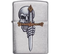 Зажигалка Zippo Woodchuck Cherry с покрытием Brushed Chrome, 38x13x57 мм 49488