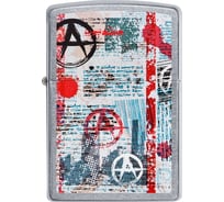 Зажигалка Zippo Anarchy Design с покрытием Street Chrome, 38x13x57 мм 49662