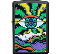 Зажигалка Zippo Black Light Eye с покрытием Black Matte, 38x13x57 мм 49699 20428048